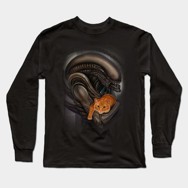 Alien and Jonsey Long Sleeve T-Shirt by Magical Forest